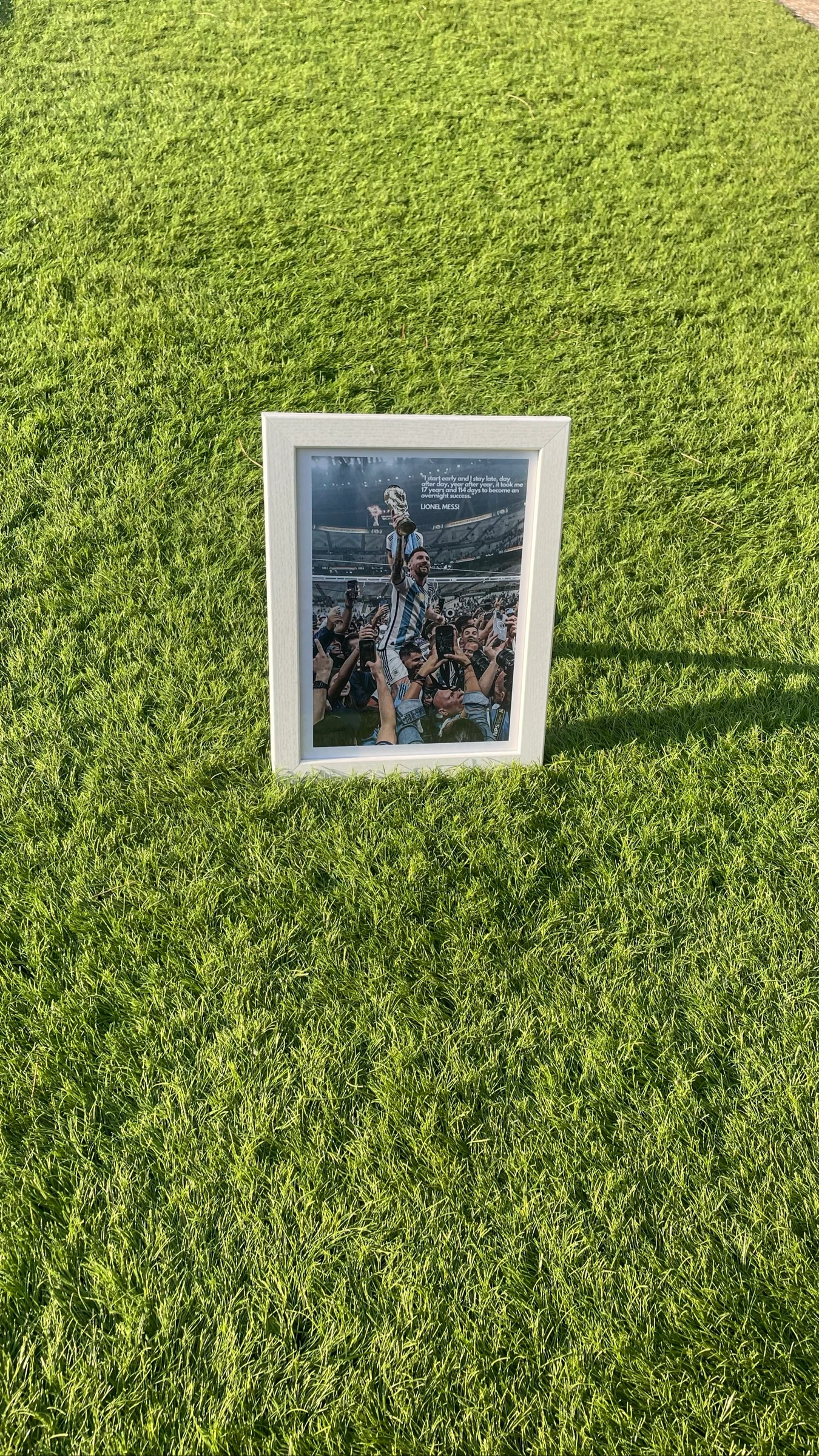 Quadro Lionel Messi Campeão do Mundo. – photo 2